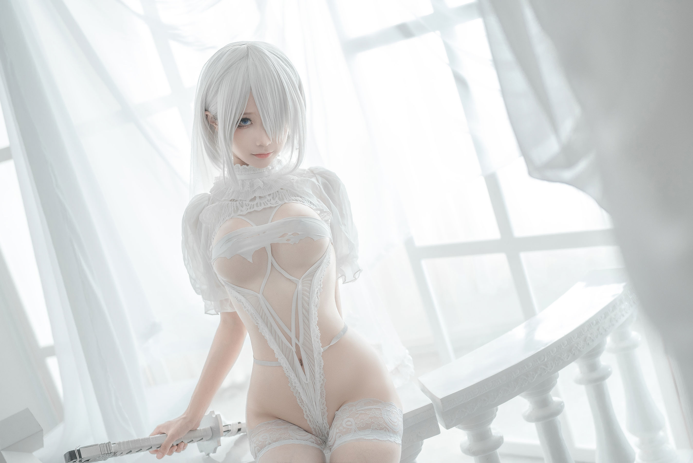 蠢沫沫 - 2B-白婚纱