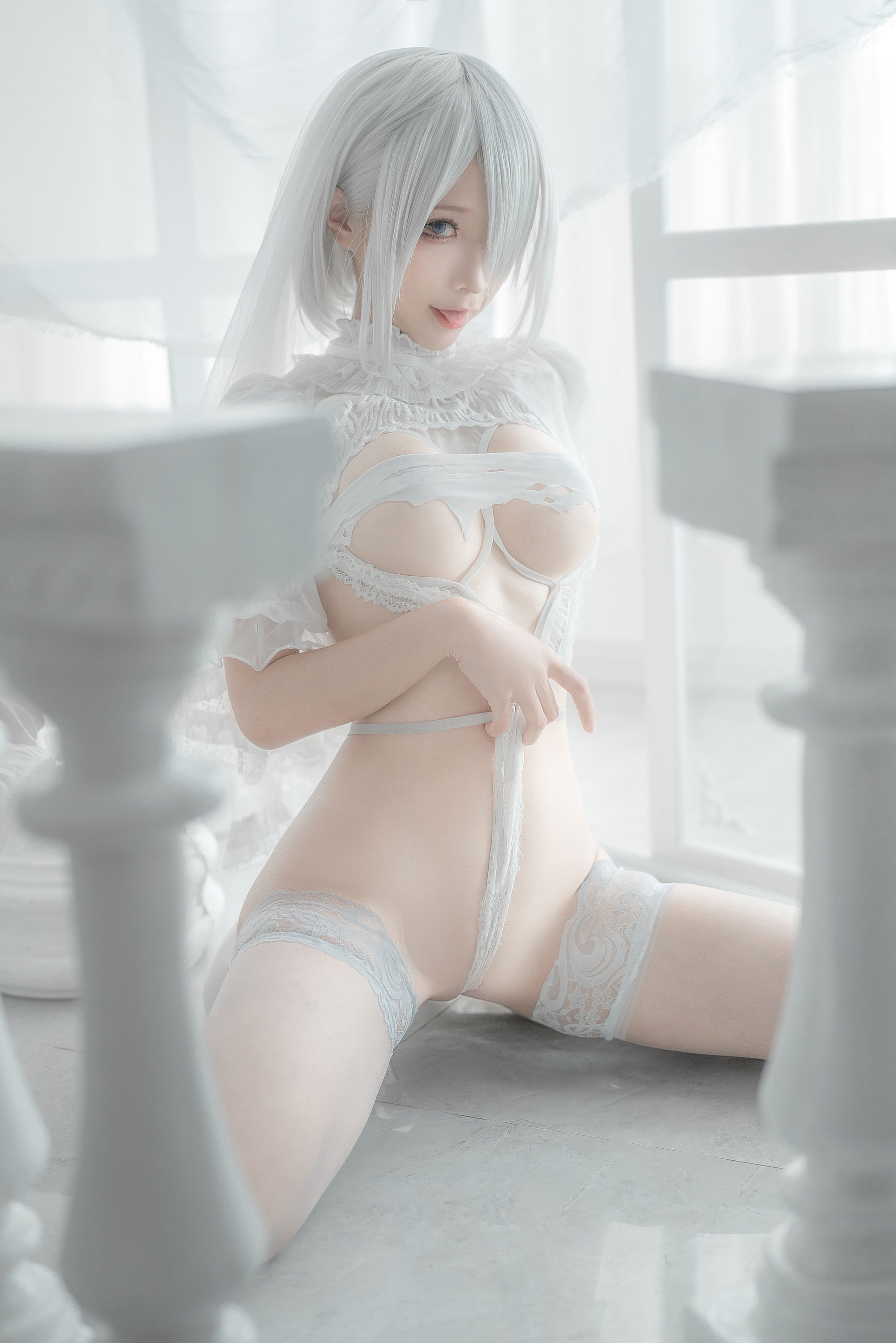 蠢沫沫 - 2B-白婚纱